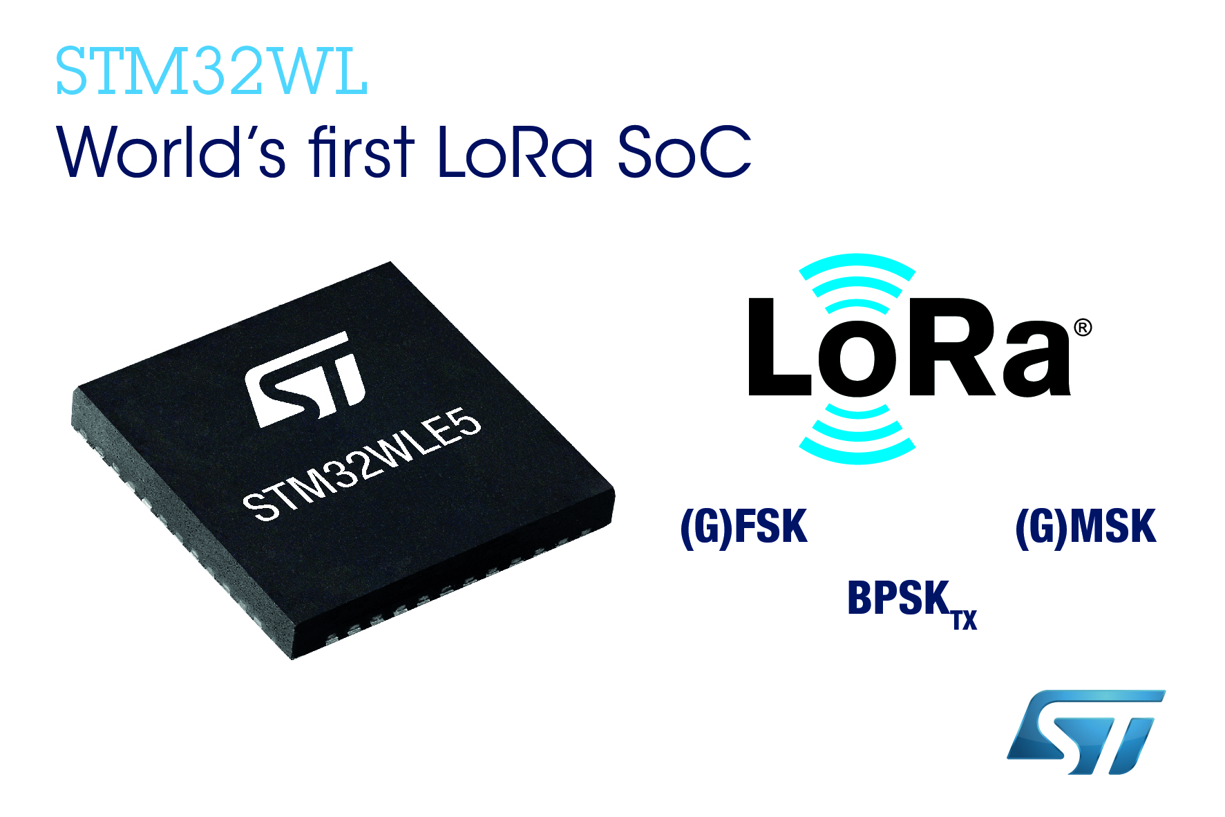 STMicroelectronics STM32 System-on-Chip Accelerates Creation of Smart Devices with LoRa® IoT Connections