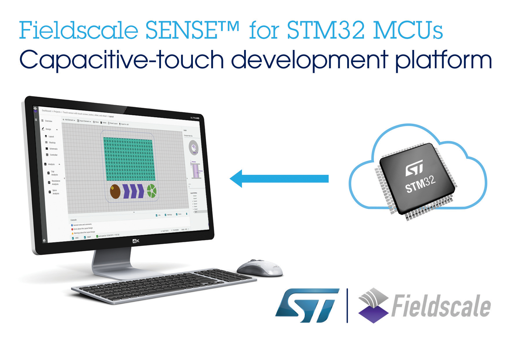STマイクロエレクトロニクスとFieldscale、 直観的なタッチ制御をSTM32マイコン搭載のスマート機器で実現
