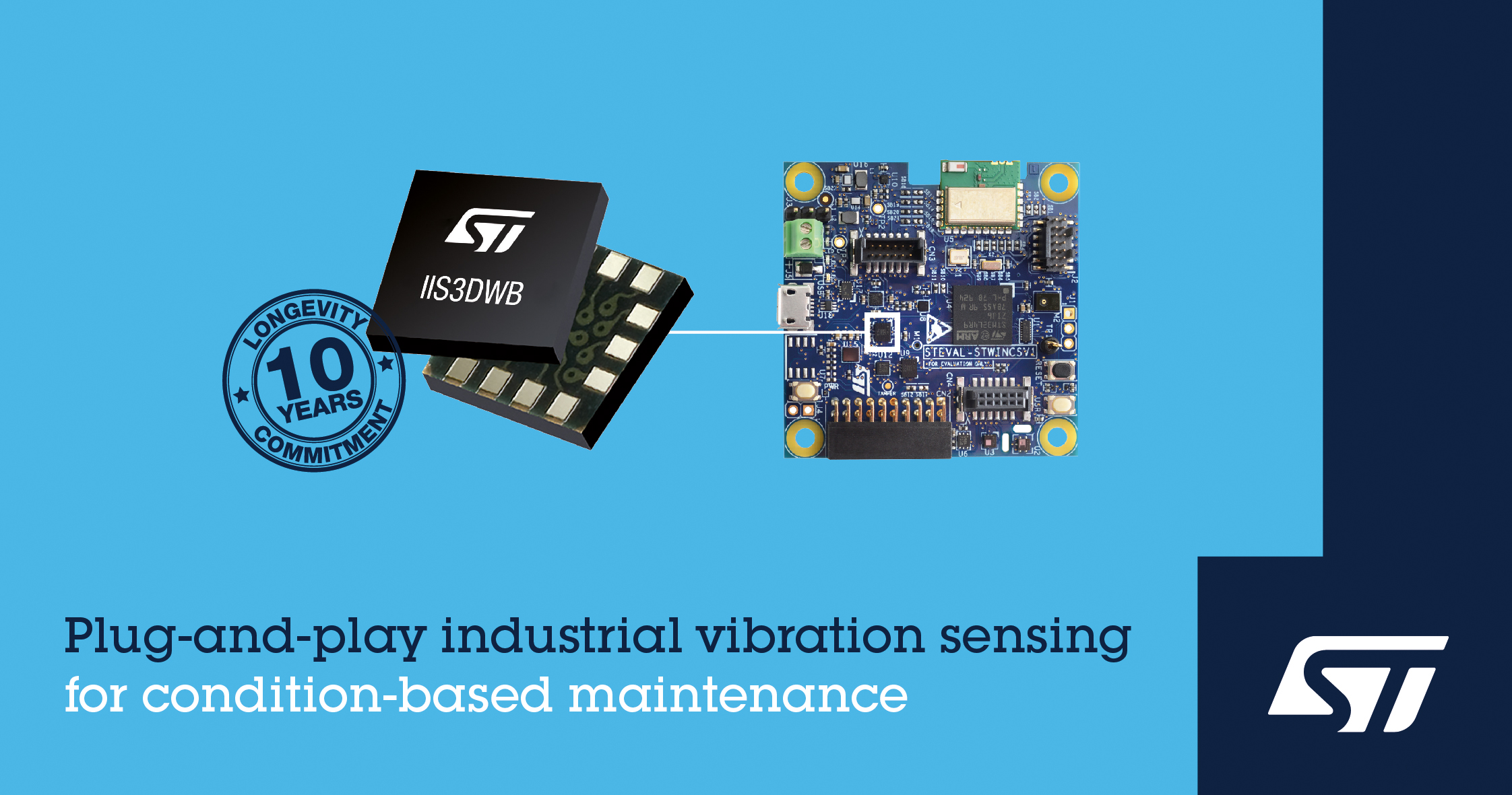 STMicroelectronics Breaks Down Barriers to Broad Adoption of Vibration Monitoring in Industry 4.0 Applications