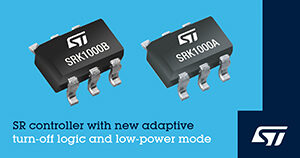 STMicroelectronics Launches Ultra-Economical Synchronous-Rectification Controllers in Space-Saving 6-Pin Packages