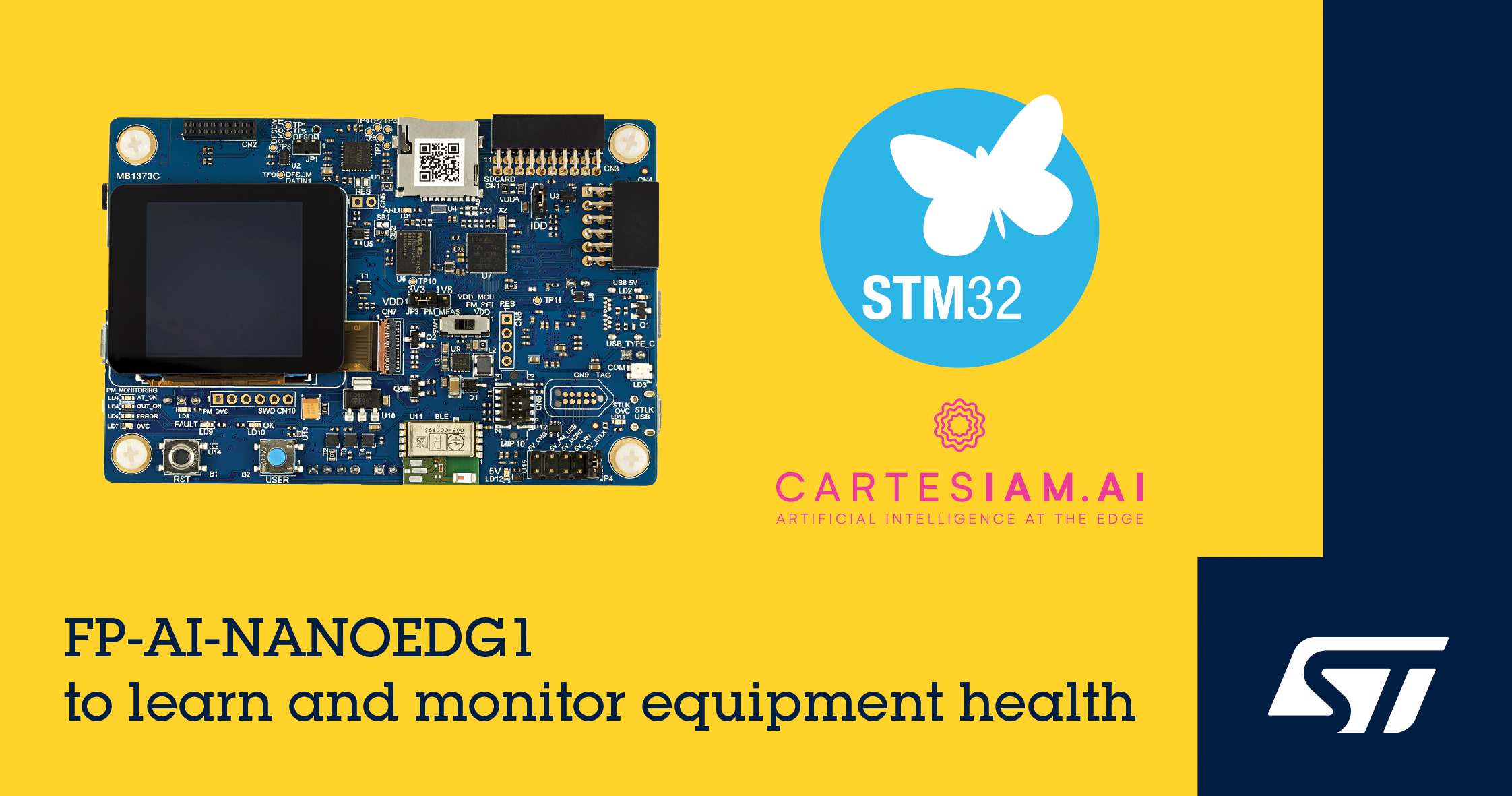 STMicroelectronics Releases STM32 Condition-Monitoring Function Pack Leveraging Tools from Cartesiam for Simplified Machine Learning