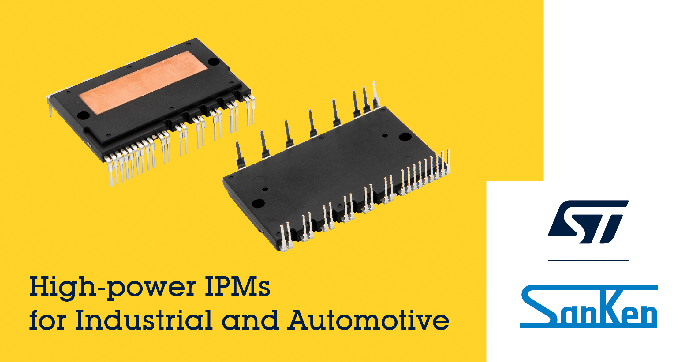 STMicroelectronics and Sanken Announce Strategic Partnership to Develop Intelligent Power Modules for High-Voltage Industrial and Automotive Products