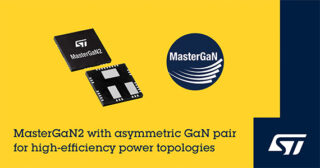 STMicroelectronics Extends MasterGaN® Family with New Device Optimized for Asymmetrical Topologies