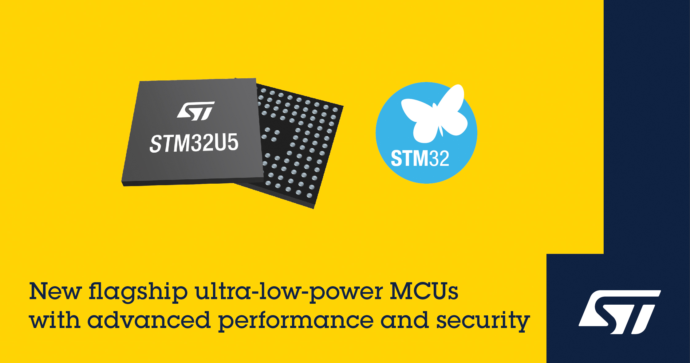 STマイクロエレクトロニクス、先進的な性能とセキュリティ機能を搭載し、さらなる超低消費電力を実現したSTM32U5マイコンを発表