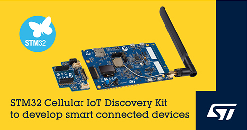 Cellular IoT Discovery Kit from STMicroelectronics  Contains eSIM with Bootstrap Profile for Immediate Connection