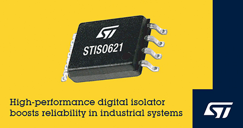 Digital Isolator from STMicroelectronics Boosts Performance and Reliability Using New Thick-Oxide Galvanic Isolation Technology
