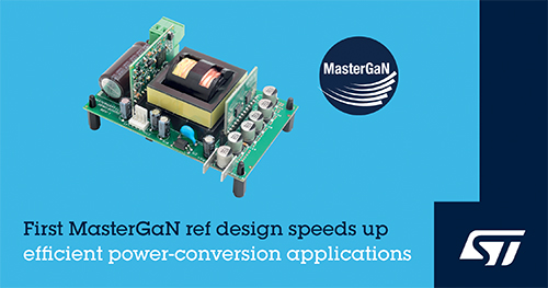 MasterGaN Reference Design from STMicroelectronics Demonstrates Heatsink-Free 250W Resonant Converter