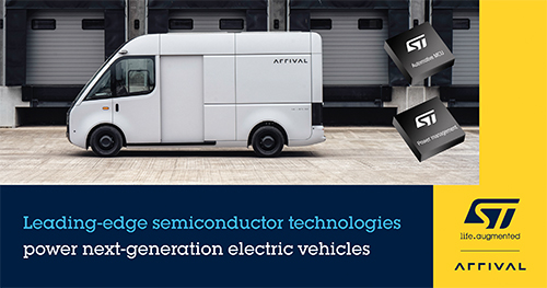 意法半导体与 Arrival合作，为下一代电动汽车提供先进技术