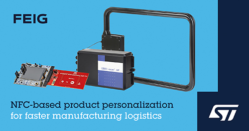 STMicroelectronics and Feig Electronic Collaborate on Contactless Product Personalization for Fast, Flexible, Cost-Efficient Logistics