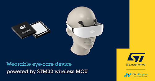 Unique Nu Eyne Wearable Eye-Therapy Device Leverages STM32 Wireless Microcontroller from STMicroelectronics