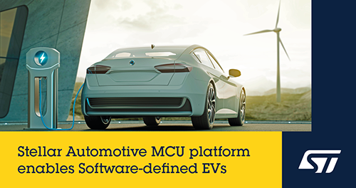 STMicroelectronics Powers e-Mobility with New Microcontrollers for Software-Defined Electric Vehicles