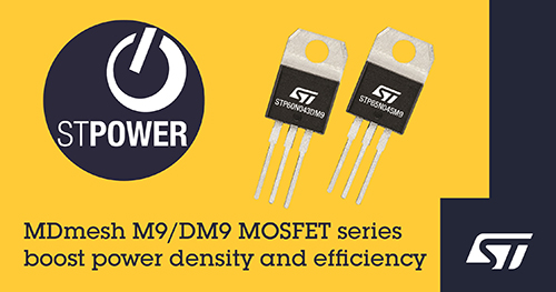 STMicroelectronics launches new MDmesh MOSFETs, raising power density and efficiency