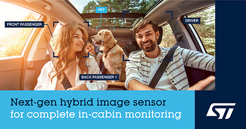 STMicroelectronics sets the scene for advanced in-car safety and comfort with new hybrid sensor for full interior monitoring