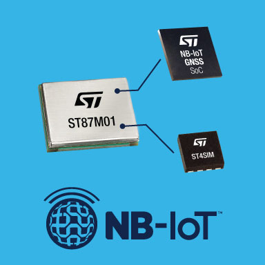 STMicroelectronics reveals ultra-compact, low-power, NB-IoT industrial modules with GNSS geo-location capability