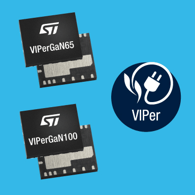 STMicroelectronics’ 100W and 65W VIPerGaN converters save space and raise efficiency in consumer and industrial applications
