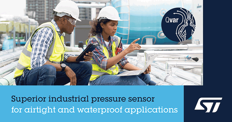 STMicroelectronics introduces market-first waterproof MEMS pressure sensor with 10-year longevity for Industrial IoT expansion