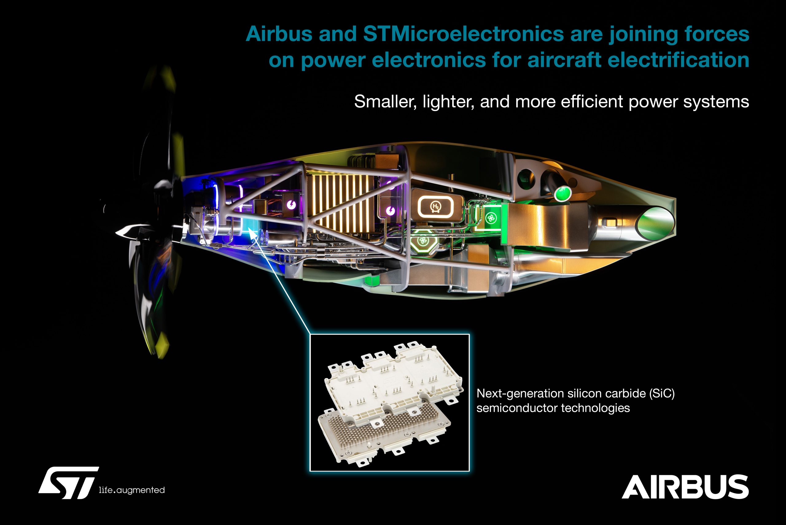 空中客车公司和意法半导体合作研发功率电子器件，助力飞行电动化- ST News