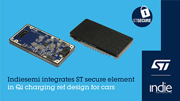 STMicroelectronics collaborates with indie Semiconductor to enhance in-car wireless charging privacy and security